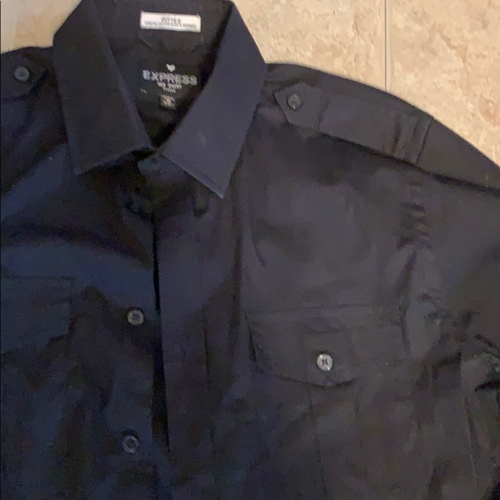Express fitted dress shirt
